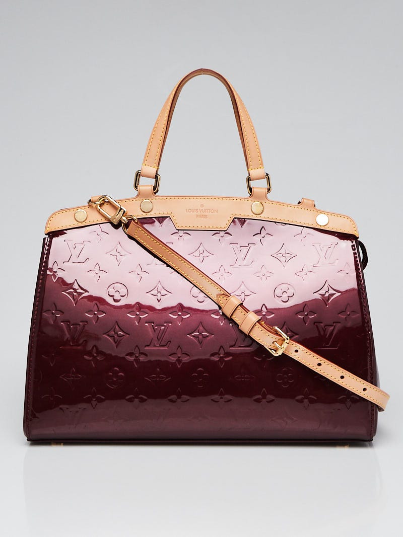 Louis Vuitton - Brea MM Monogram Vernis Leather Amarante