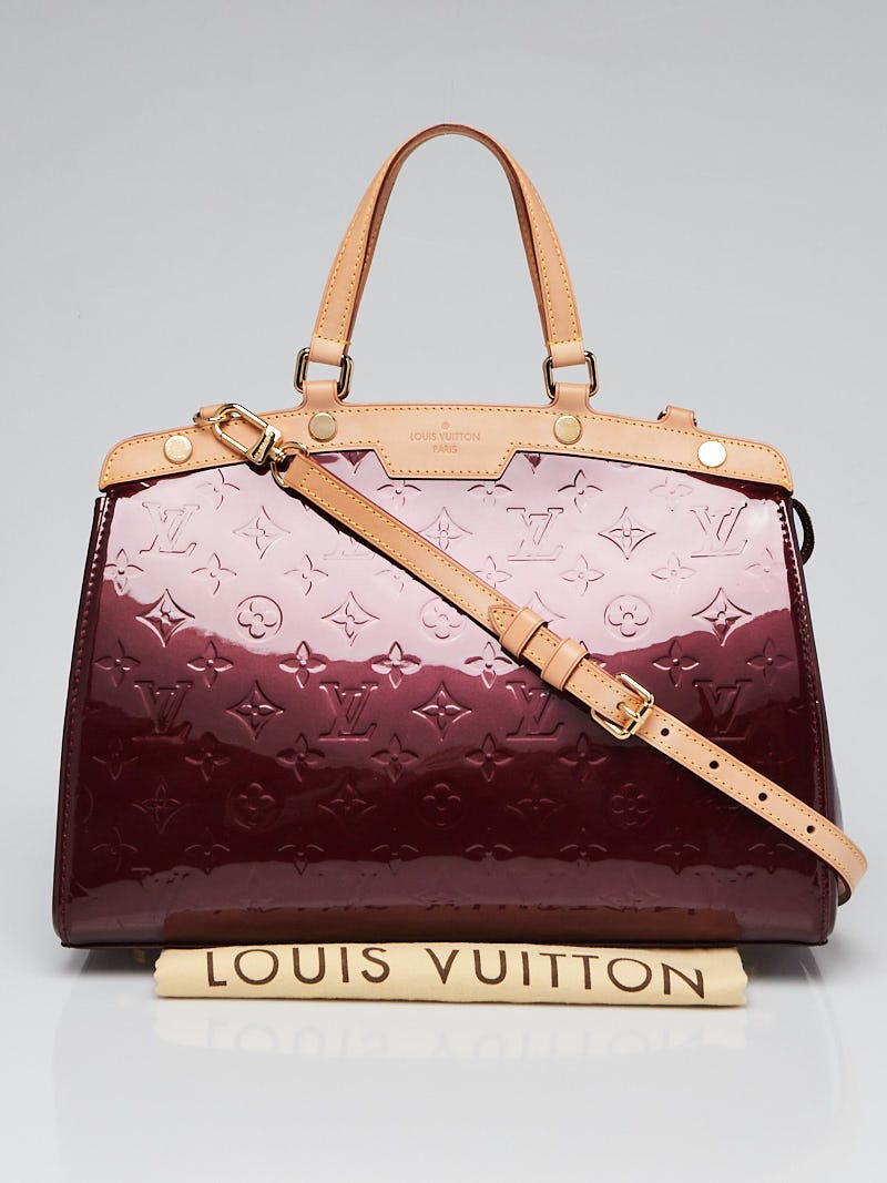 Louis Vuitton Rouge Fauviste Monogram Vernis Sherwood PM Bag at 1stDibs