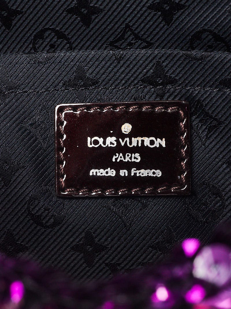 Louis Vuitton Violette Sequin Limited Edition Rococo Pochette Clutch Bag  Louis Vuitton