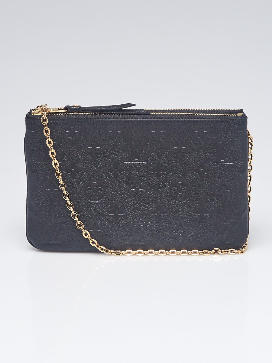 Louis Vuitton Double Zip Pochette, Black, One Size