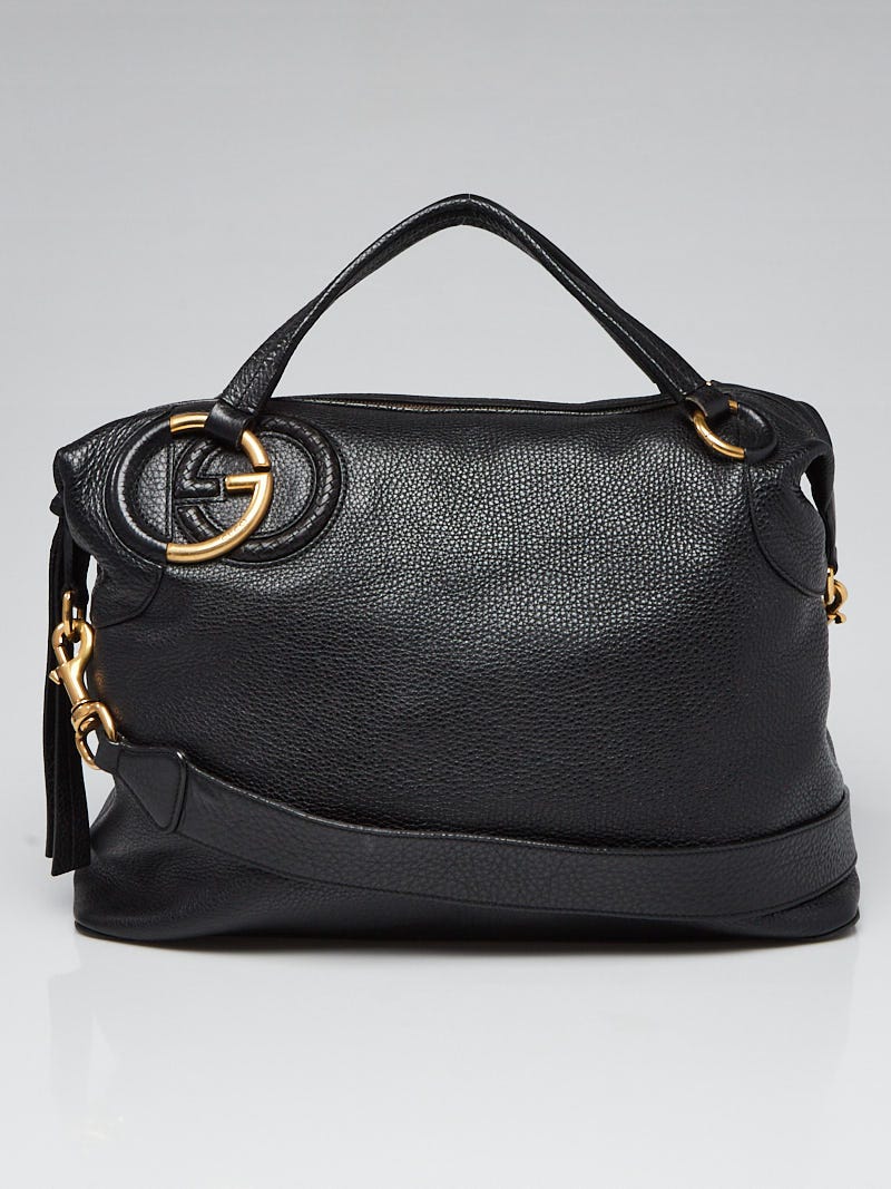 Gucci GG Interlocking Large Shoulder Bag -Pink Leather -NEW-Retail Price  $2,150
