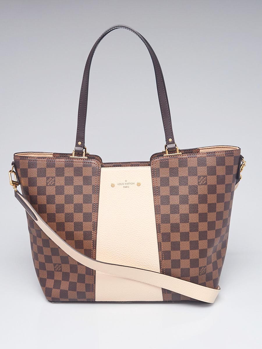 Louis Vuitton Damier Canvas and Taurillon Leather Jersey Tote Bag