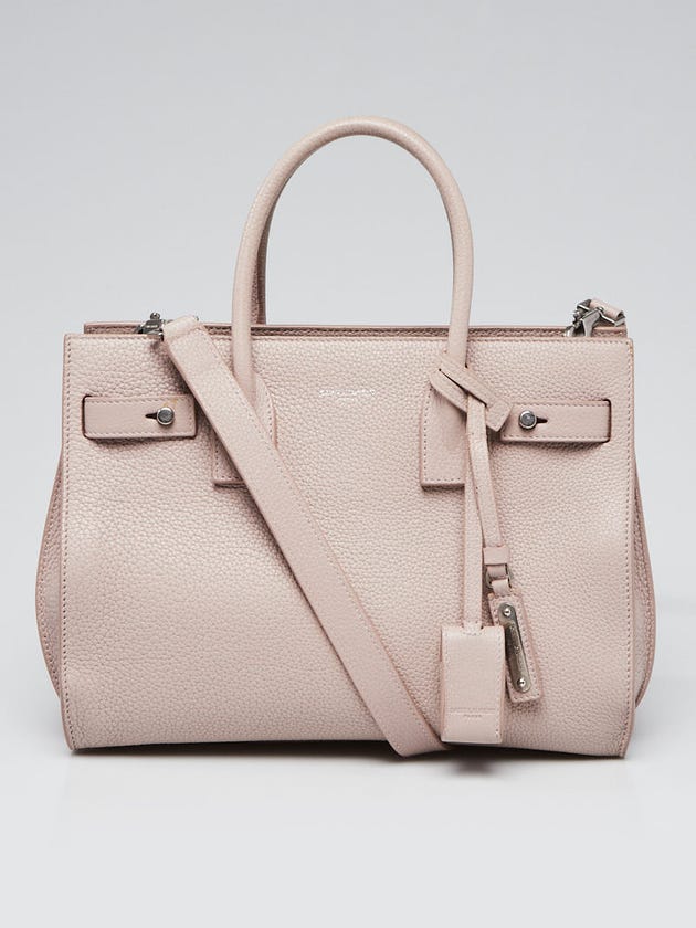 Yves Saint Laurent Rose Pink Grained Calfskin Leather Baby Sac de Jour Bag