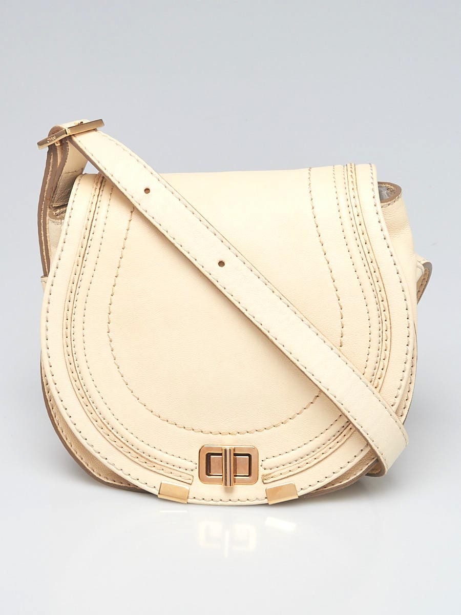 ☆韓国の人気☆【Chloe】☆クロエ MARCIE SHOULDER BAG☆IVORY☆ Chloé - Marcie Abstract White Leather Medium Shoulder Bag