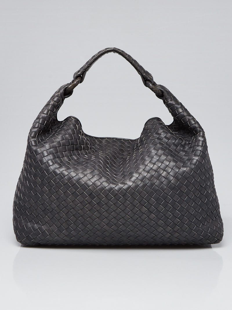 Bottega veneta 非売品ヨーヨー Bottega Veneta Grey Intrecciato Woven Nappa Leather Sloane Bag