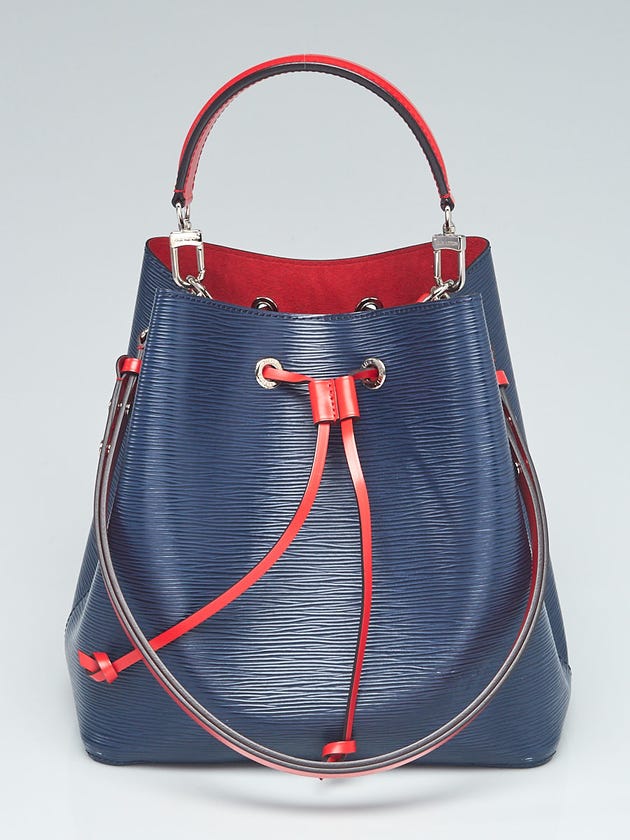 Louis Vuitton Indigo/Red Epi Leather NeoNoe MM Bag