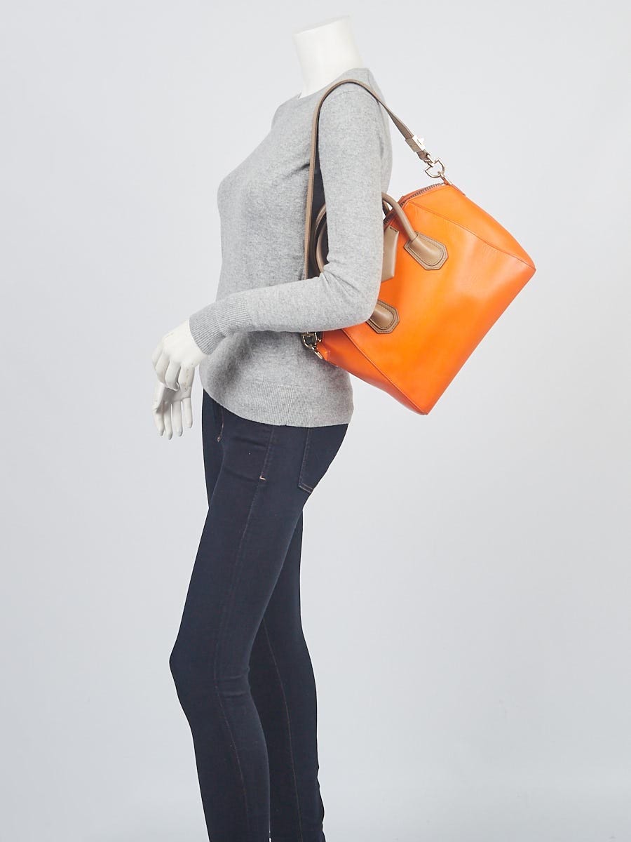 Givenchy Mini Antigona Bag orange SHW Box Calf skin