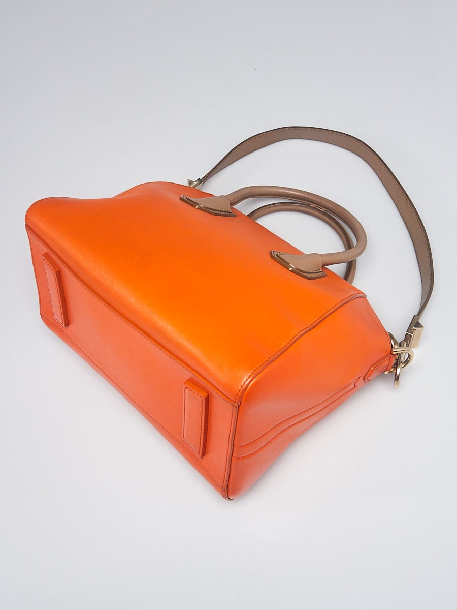 Givenchy Orange Felted Wool/Leather Antigona Large Tote Bag