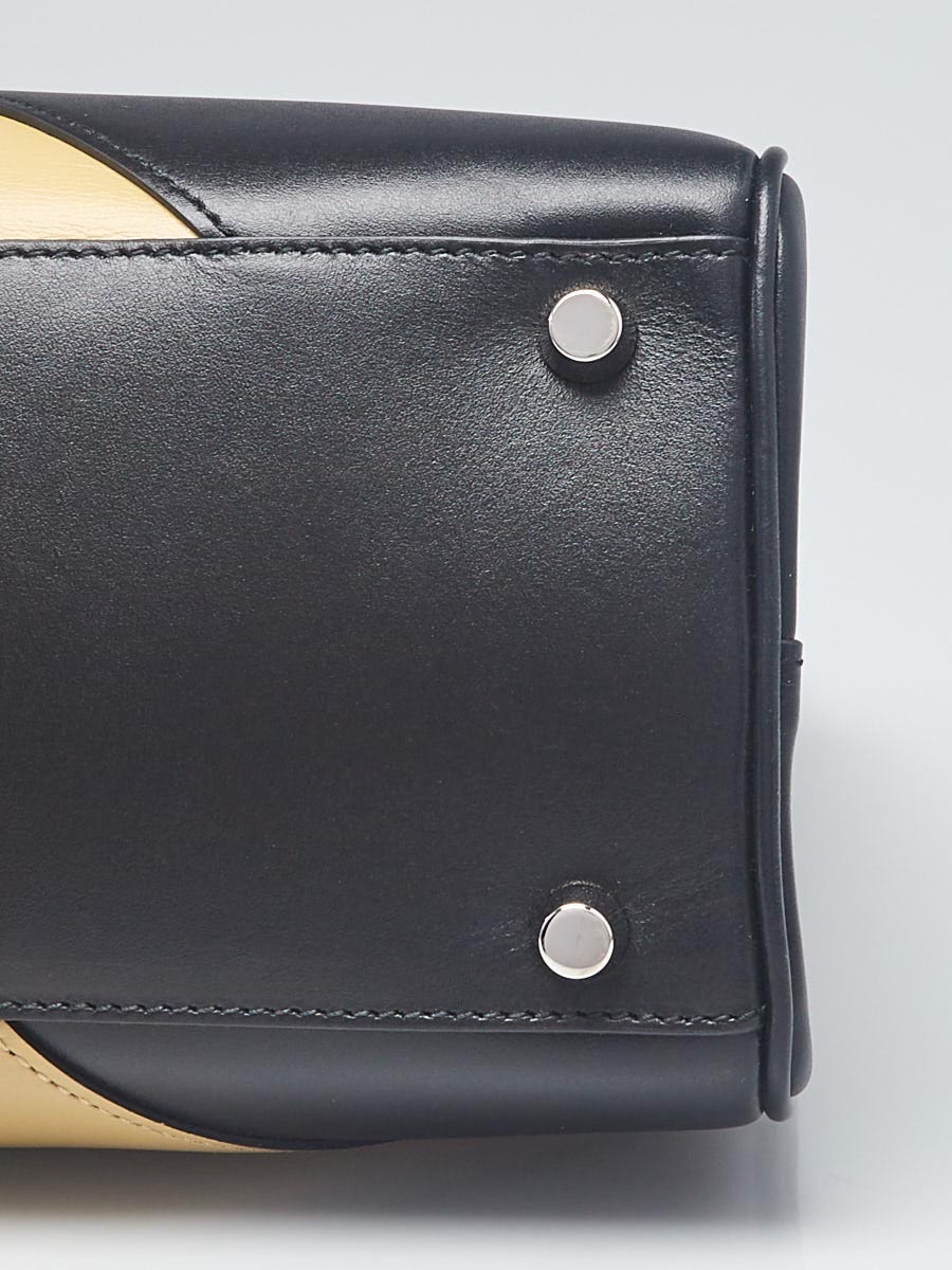 Gucci Black/Beige Leather Zumi Medium Tote Bag | Yoogi's Closet