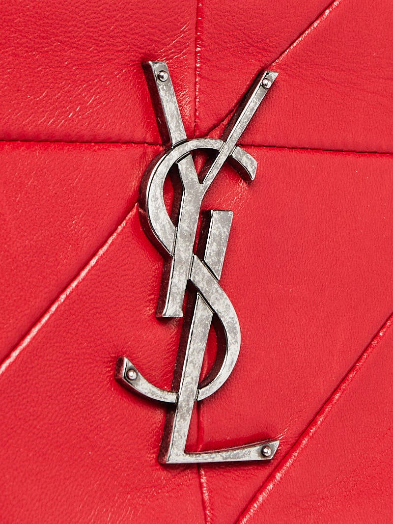 Yves Saint Laurent Red Lambskin Leather Medium Jamie Bag | Yoogi's