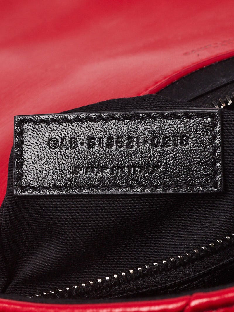 Yves Saint Laurent Red Lambskin Leather Medium Jamie Bag | Yoogi's