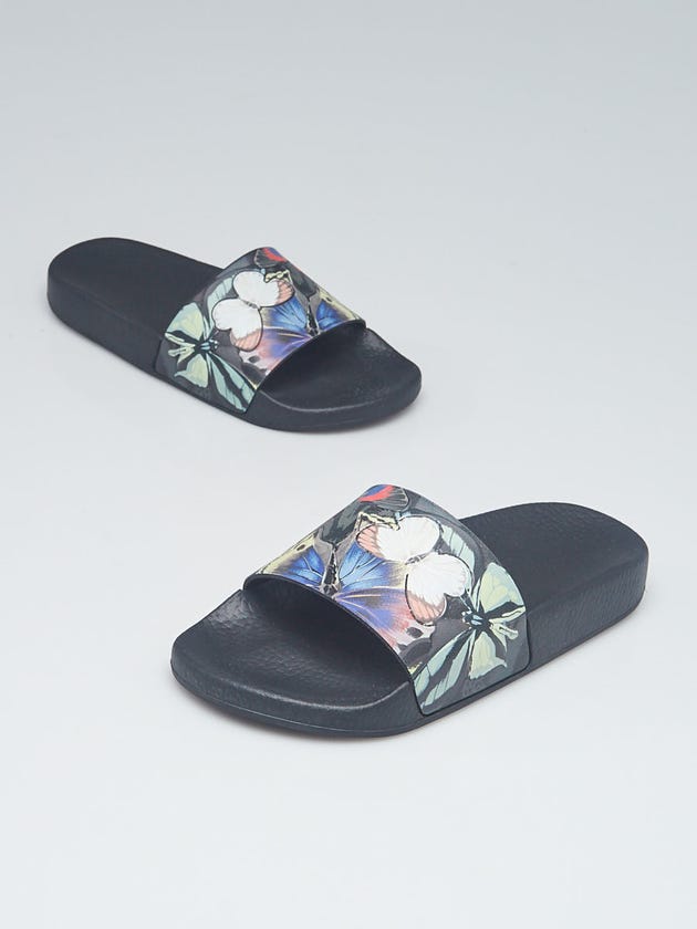 Valentino Multicolor Rubber Butterfly Slide Sandals Size 4.5/35