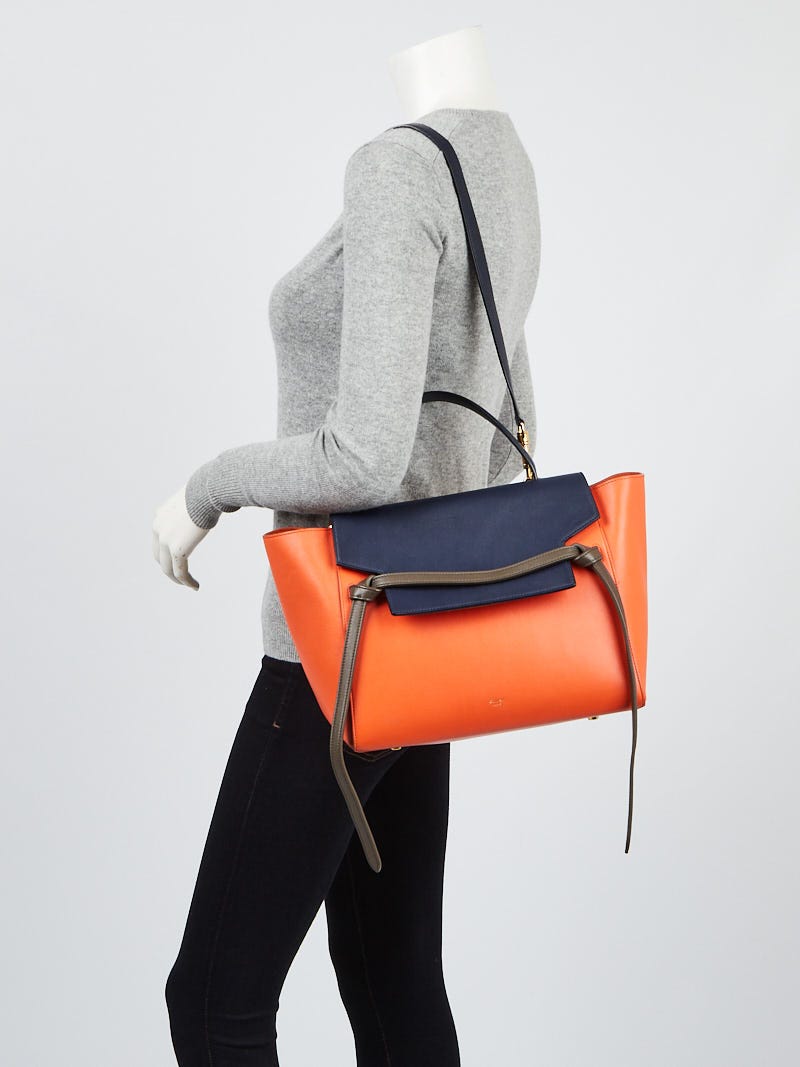 Celine Tri-Color Orange Mini Belt Bag