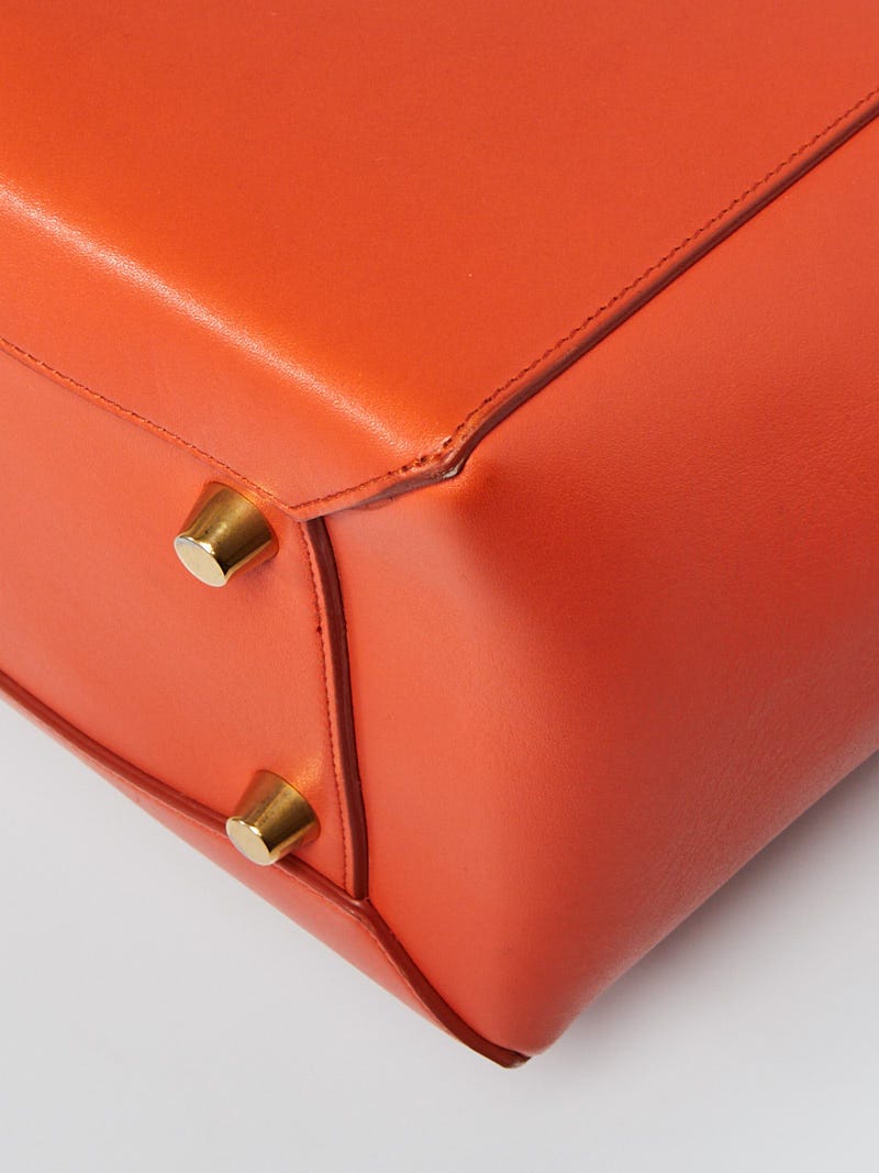 Belt leather handbag Celine Orange in Leather - 37411883
