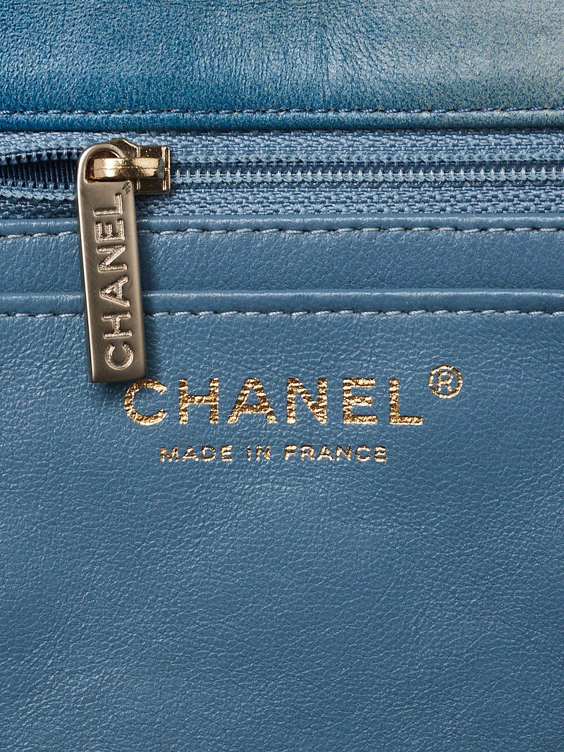 CHANEL - Baby Blue Seasonal CC Jumbo Single Flap - Lambskin / Rutheniu -  BougieHabit