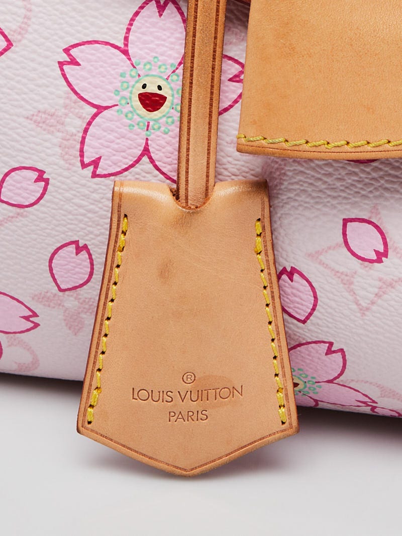 Louis Vuitton Pink Monogram Cherry Blossoms Coated Canvas Sac