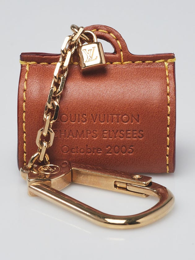 Louis Vuitton Limited Edition Nomade Leather Speedy Key Chain and Bag Charm