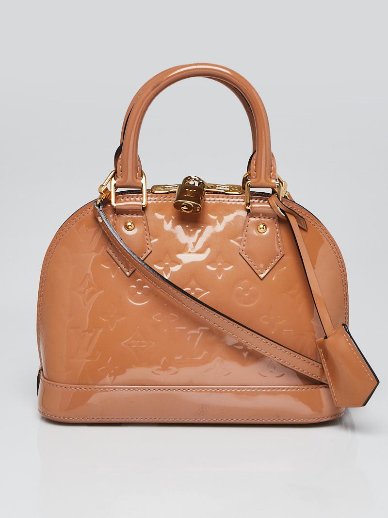 Louis Vuitton, Bags, Like New Louis Vuitton Alma Bb Monogram Vernis In Rose  Velours