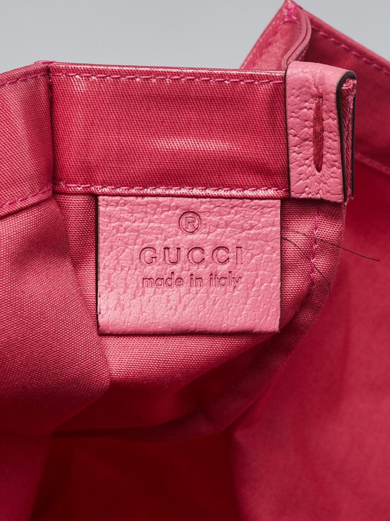 Gucci Pink/Orange Coated Canvas Montecarlo Tote Bag