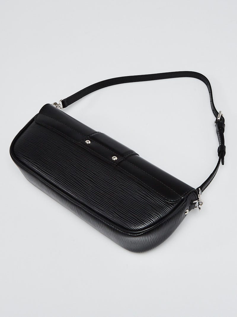 Louis Vuitton Black Epi Leather Montaigne Clutch Bag - Yoogi's Closet