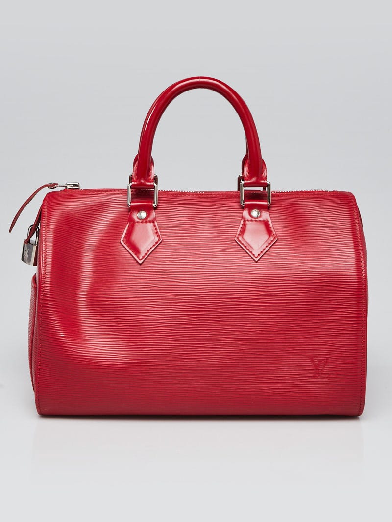Louis Vuitton Speedy Handbag Epi Leather 25 Red 22648211