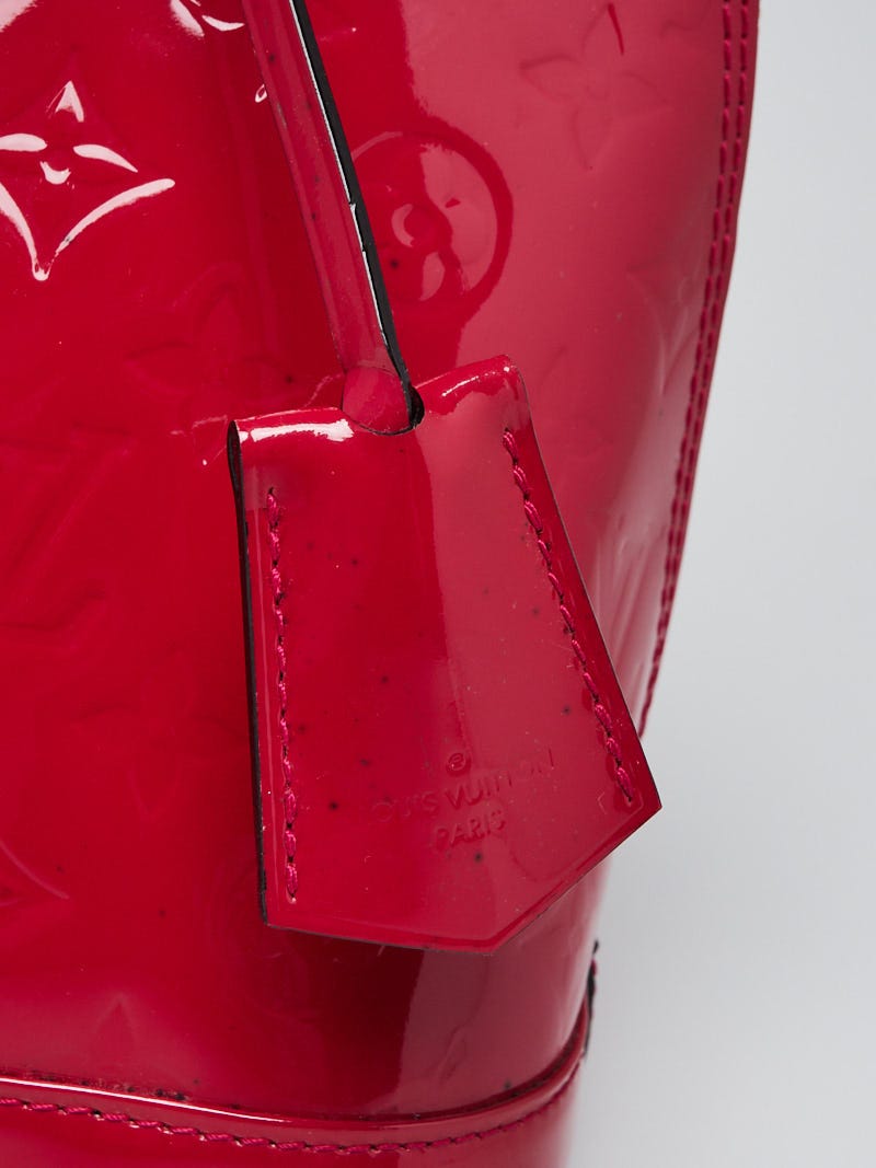 Louis Vuitton Pochette Monogram Vernis PM Metallic Rose in Patent