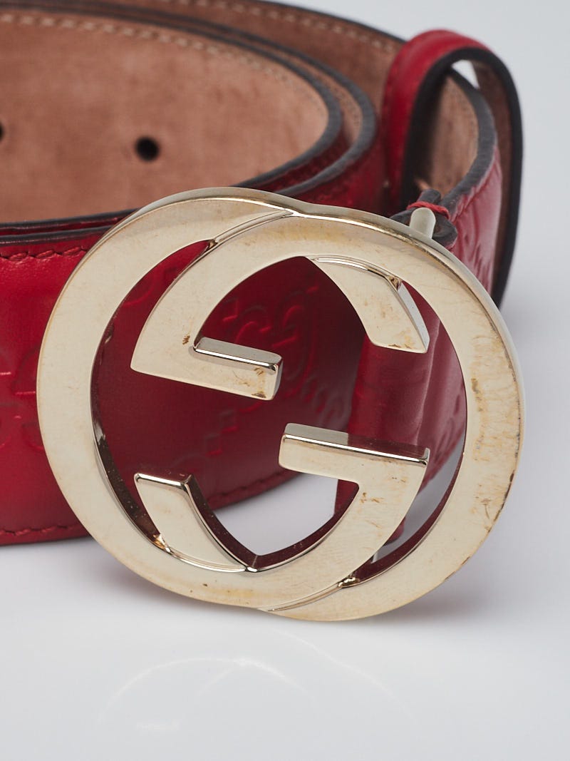 Red and gold gucci on sale belt