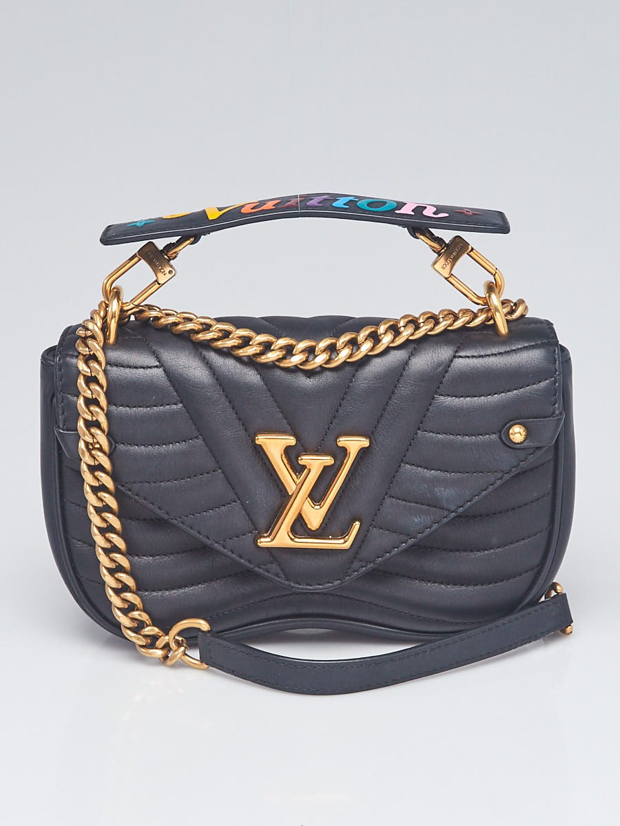 Louis Vuitton New Wave Chain Bag NM Quilted Leather PM Black 2393831
