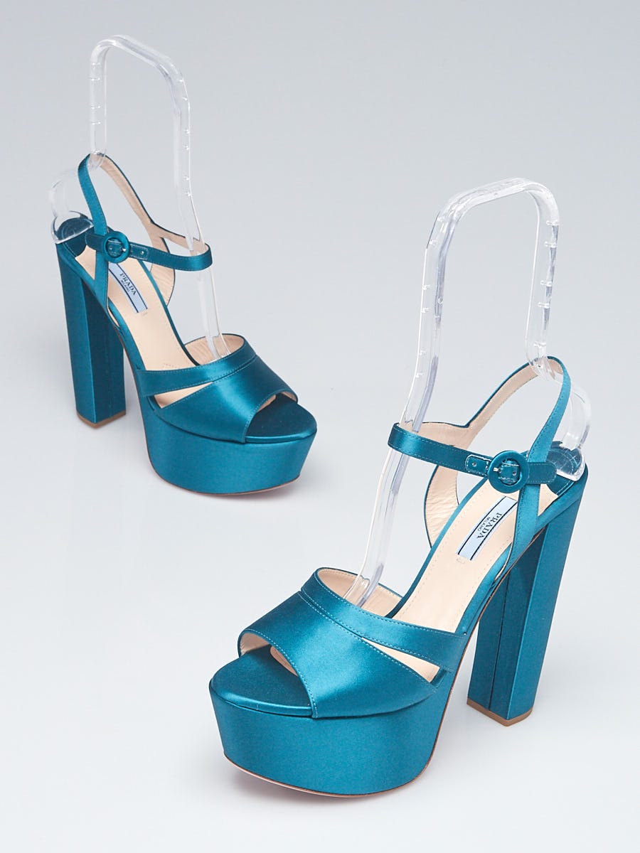 Teal hot sale platform sandals