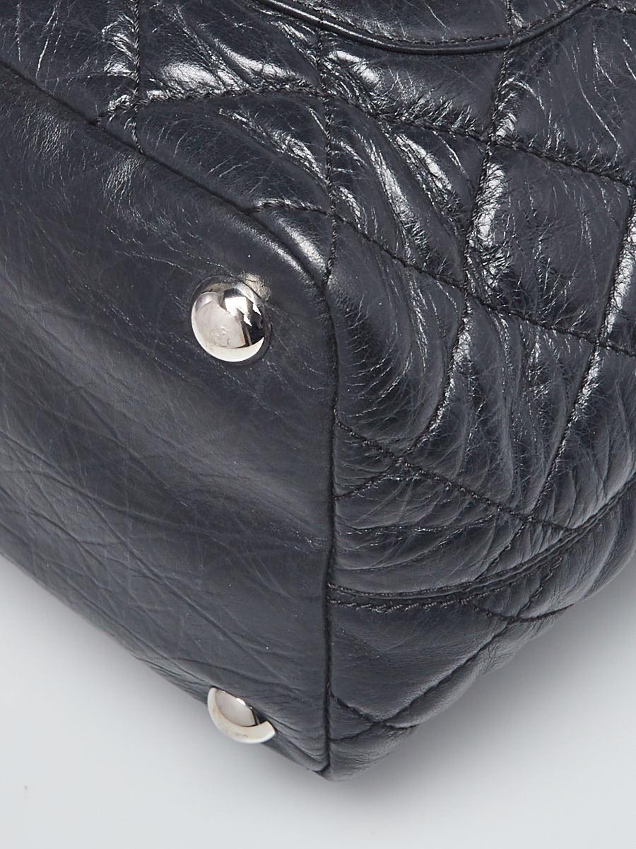 Chanel Black Quilted Leather Cotton Club Ligne Tote Bag - Yoogi's Closet
