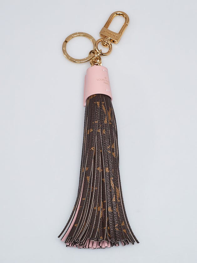 Louis Vuitton Pink Monogram Canvas Tassel Key Chain and Bag Charm