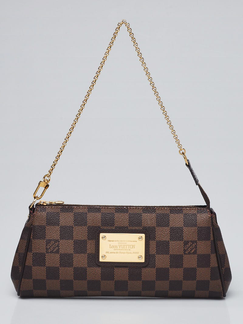 Louis Vuitton Damier Ebene Eva Clutch - Classic LV Bags for Less