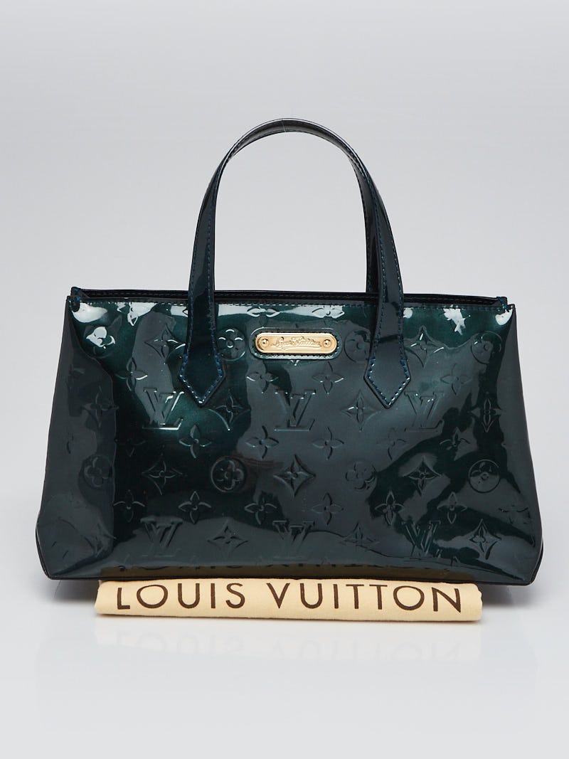 Louis Vuitton Bleu Nuit Monogram Vernis Wilshire PM Bag - Yoogi's Closet