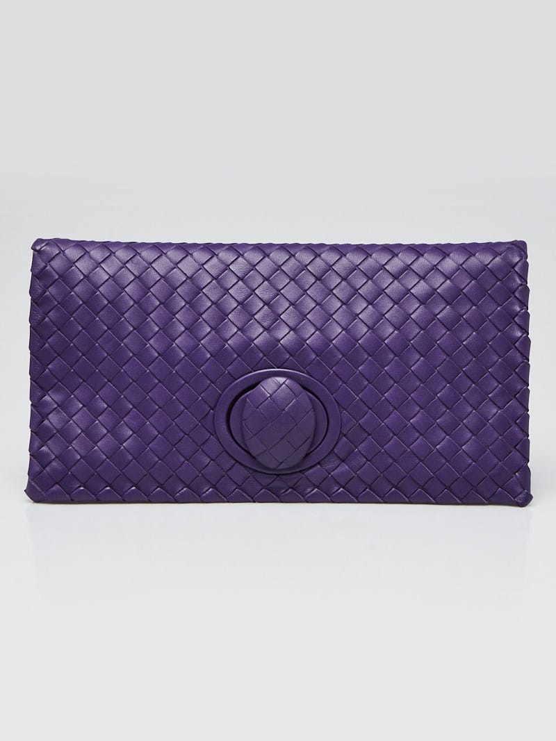 Bottega veneta 2024 purple clutch