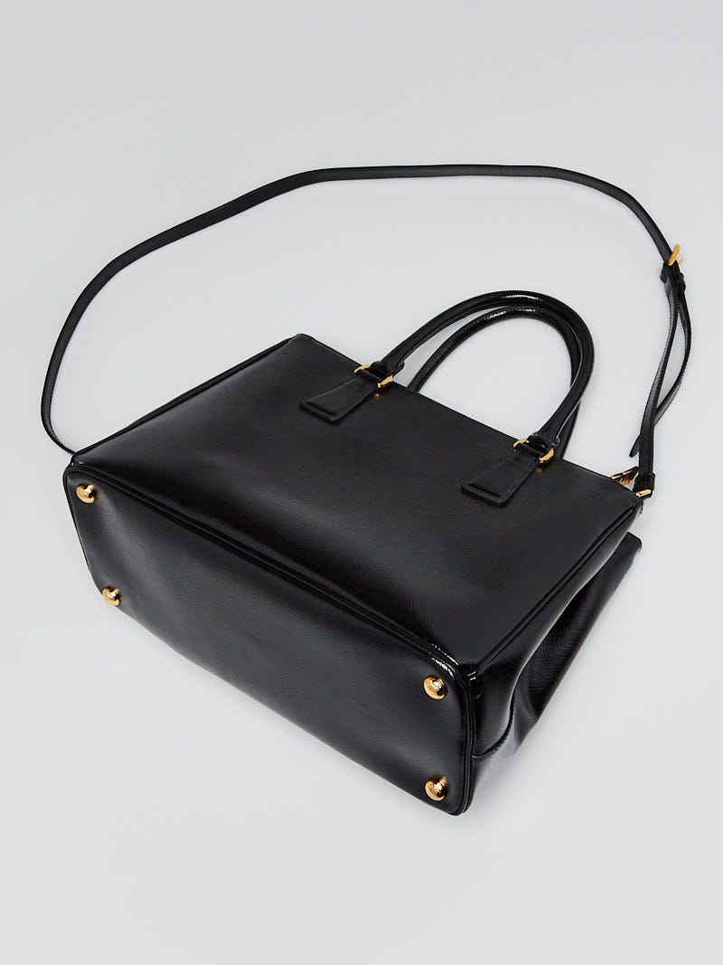 Prada Shopping Saffiano Vernice Nero Tote Prada