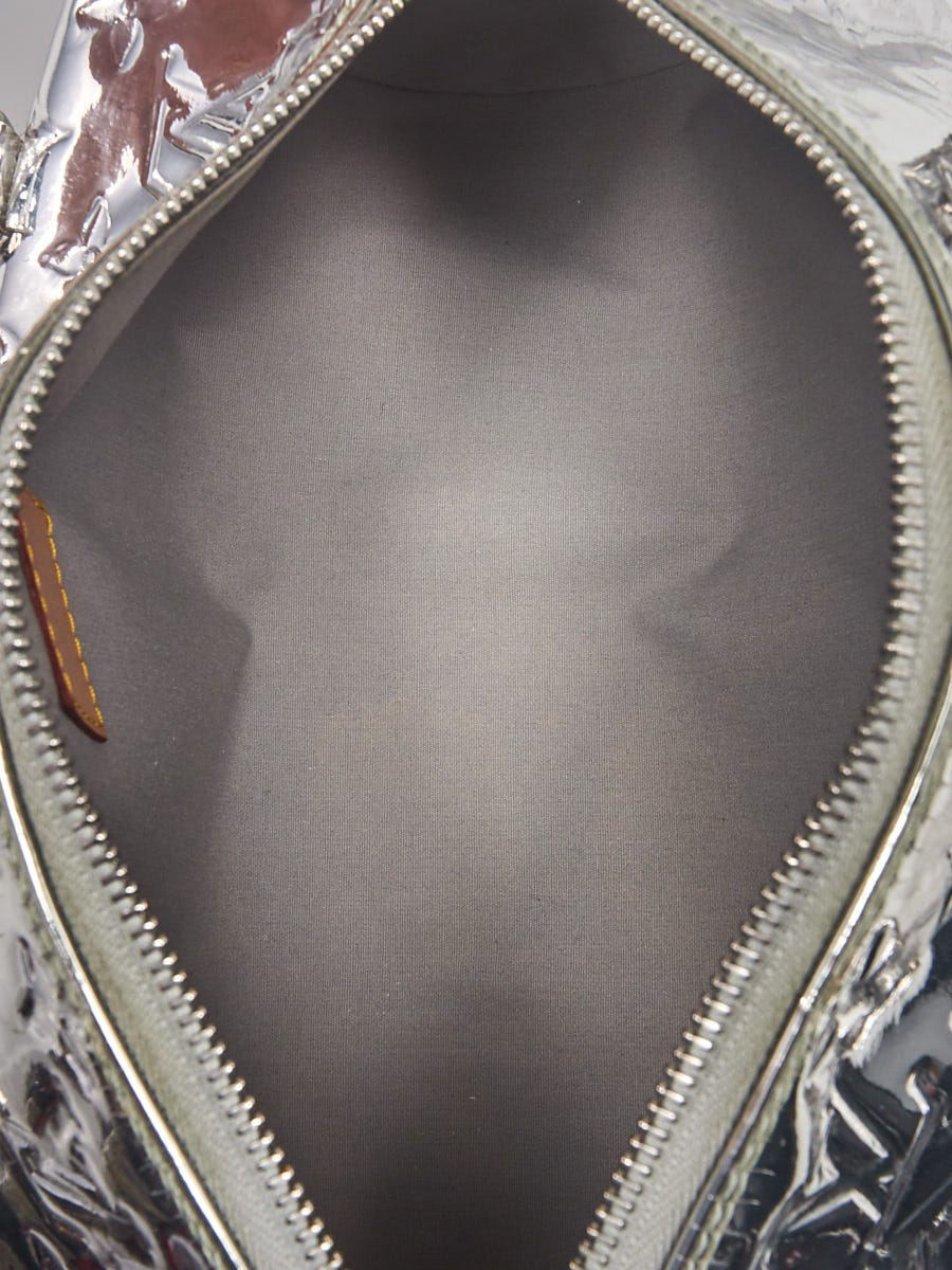 Louis Vuitton Silver Monogram Miroir Papillon with Heart Pochette