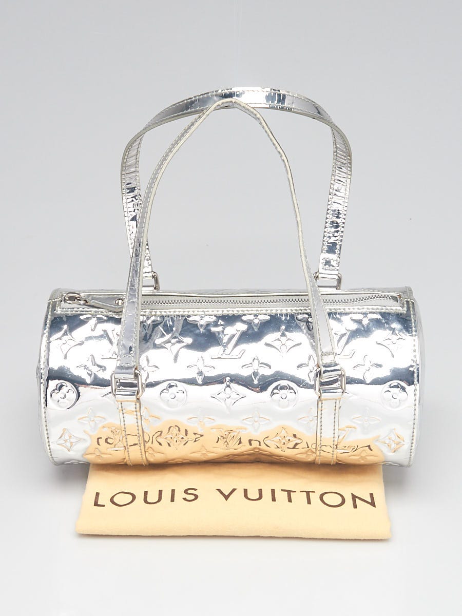 Louis Vuitton Silver Monogram Miroir Papillon with Heart Pochette