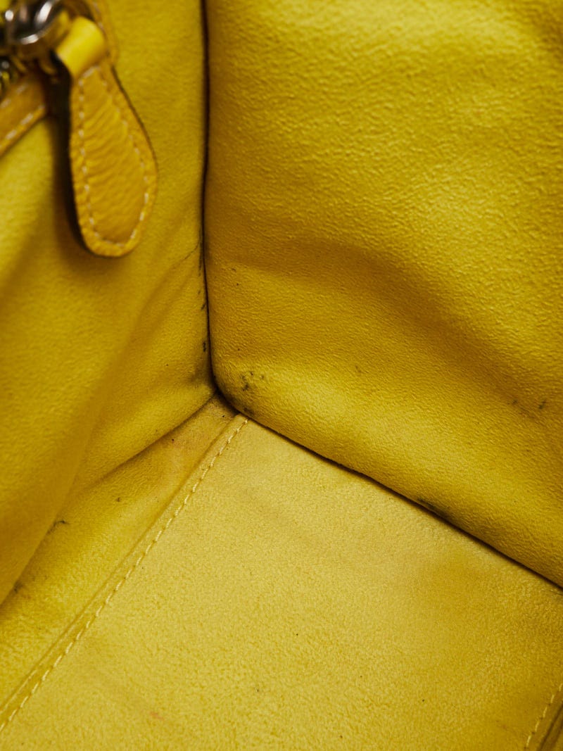 Celine Bag Micro Luggage Yellow Crocodile Tote New w/Box – Mightychic
