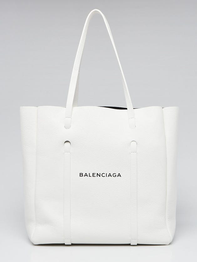Balenciaga White Leather Everyday Tote Bag