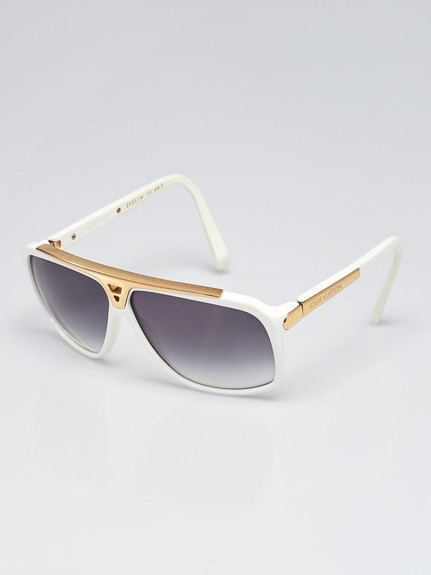 Louis Vuitton White Acetate Frame Evidence Millionaire Sunglasses Z0351W