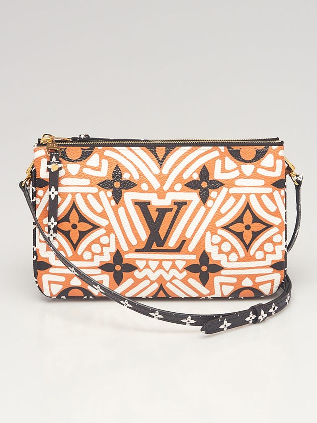 Louis Vuitton Monogram Canvas Crafty Double Zip Pochette Bag