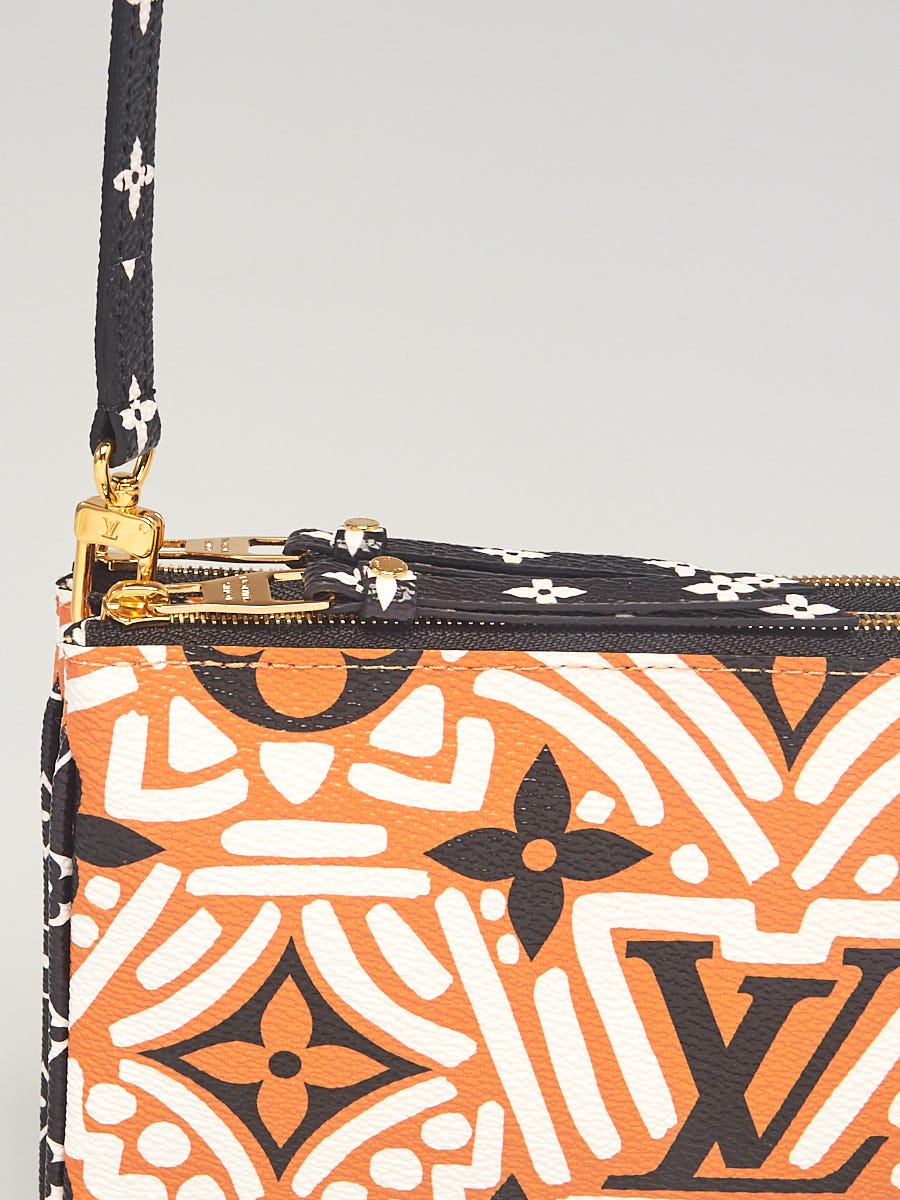 Louis Vuitton 2020 Crafty Monogram Double Zip Pochette - Orange Crossbody  Bags, Handbags - LOU788096