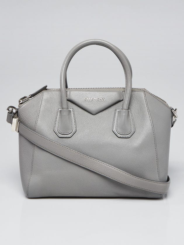 Givenchy Grey Sugar Goatskin Leather Small Antigona Bag