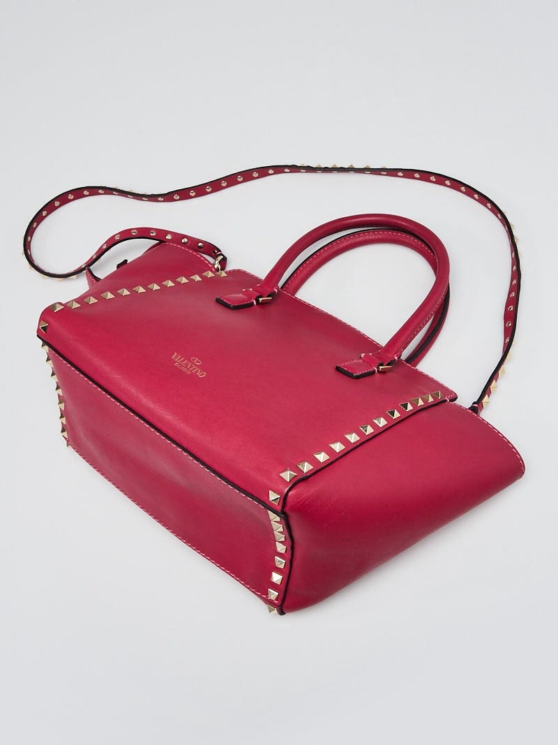 Valentino Garavani Rockstud Tote Rigid Leather Small Pink 2323267
