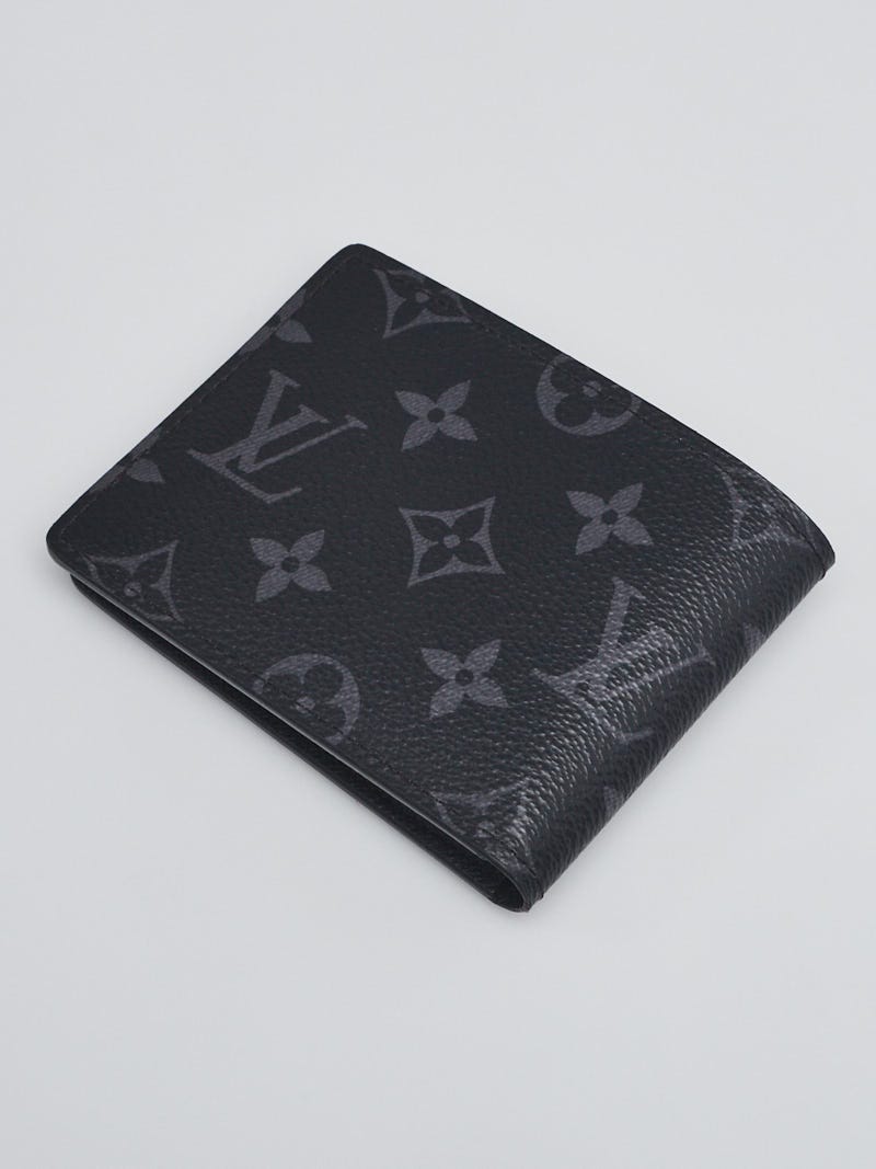 Louis Vuitton Slender Mens Wallet Monogram Eclipse Canvas M62294 :  : Clothing, Shoes & Accessories