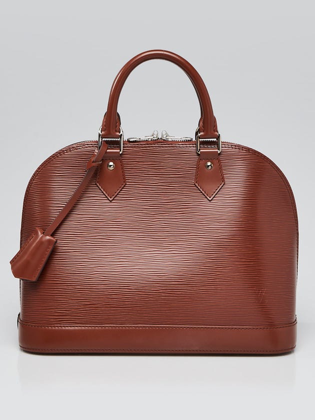 Louis Vuitton Cacao Epi Leather Alma PM Bag