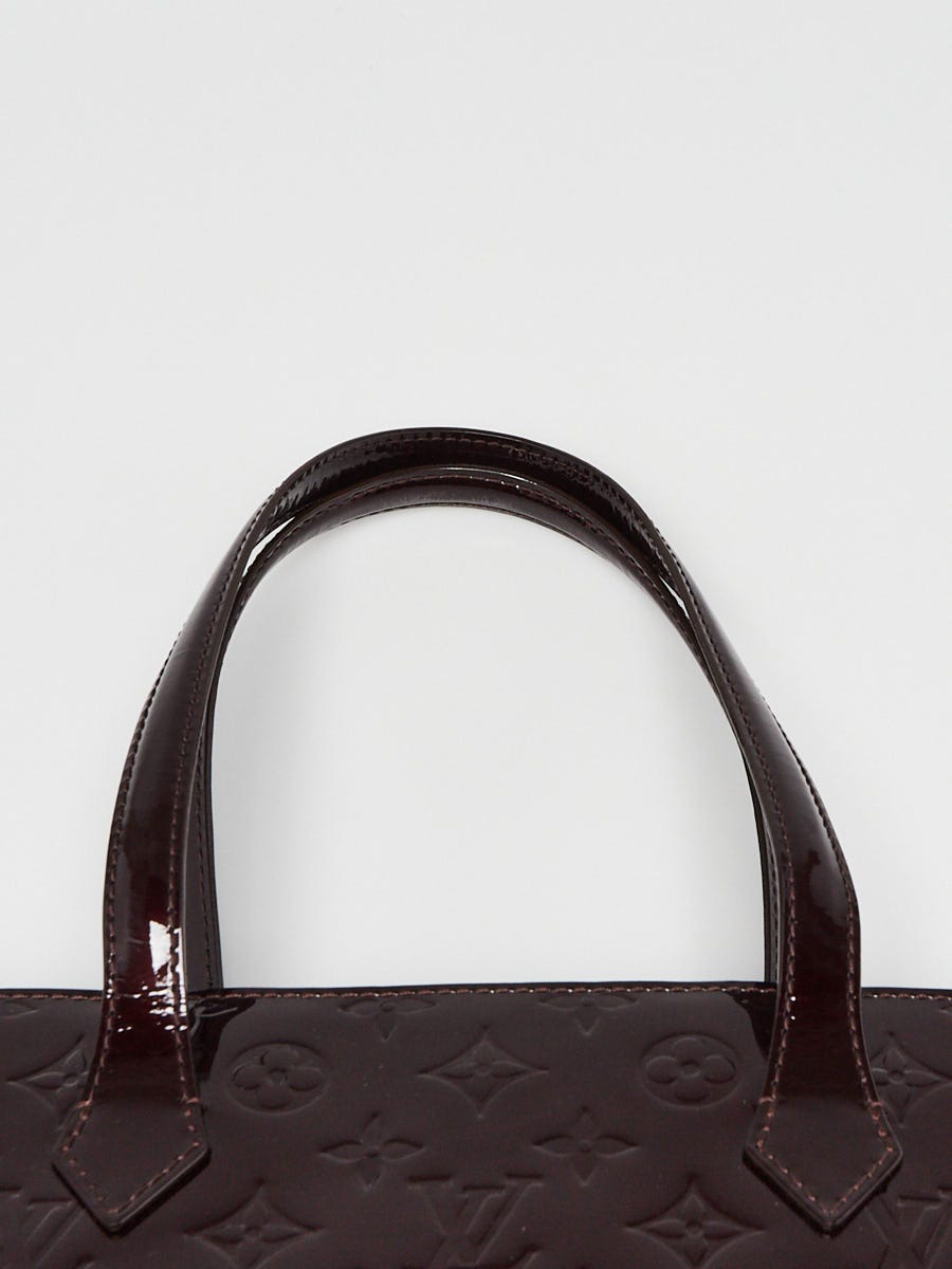 Louis Vuitton White Monogram Vernis Leather Wilshire MM Tote Bag, Designer  Brand, Authentic Louis Vuitton