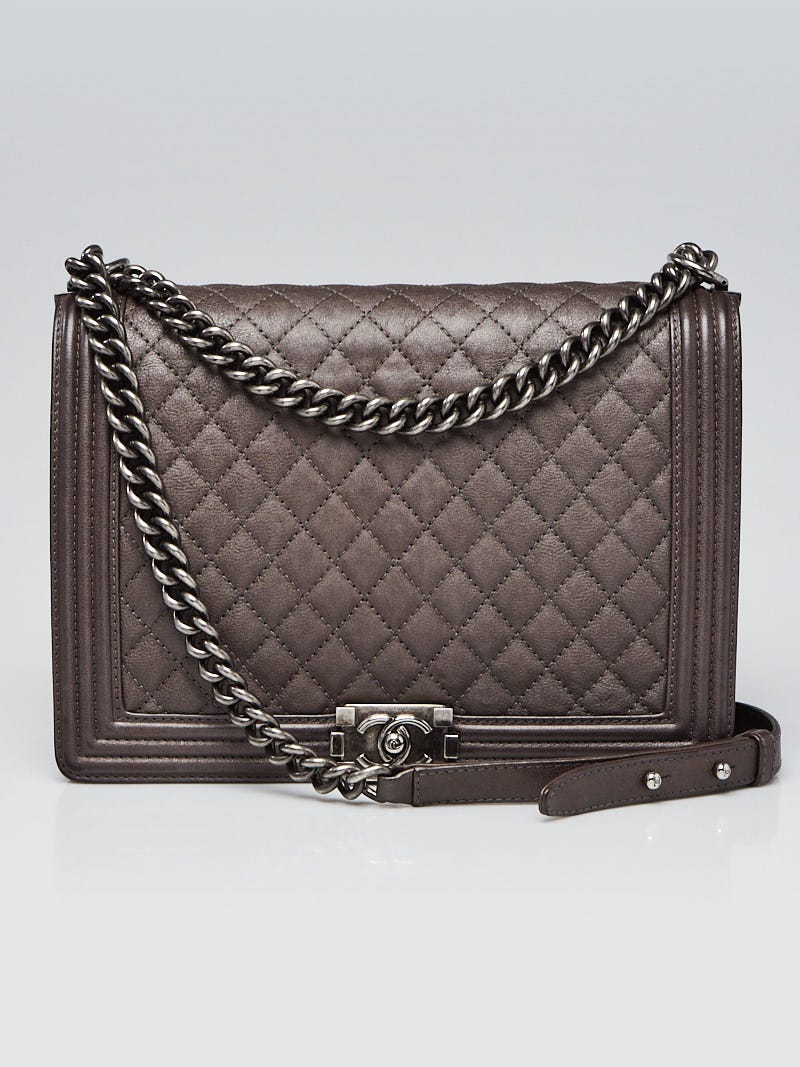 Chanel Brown Quilted Leather Chain Around Hobo Bag - Yoogi's Closet