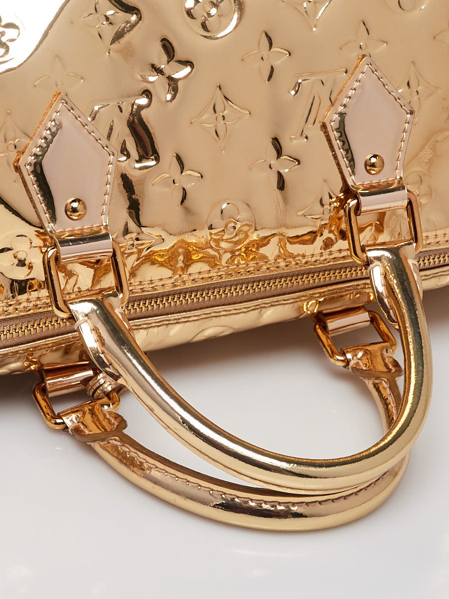 Louis Vuitton Limited Edition Monogram Miroir Metallic Gold Speedy, Lot  #56400