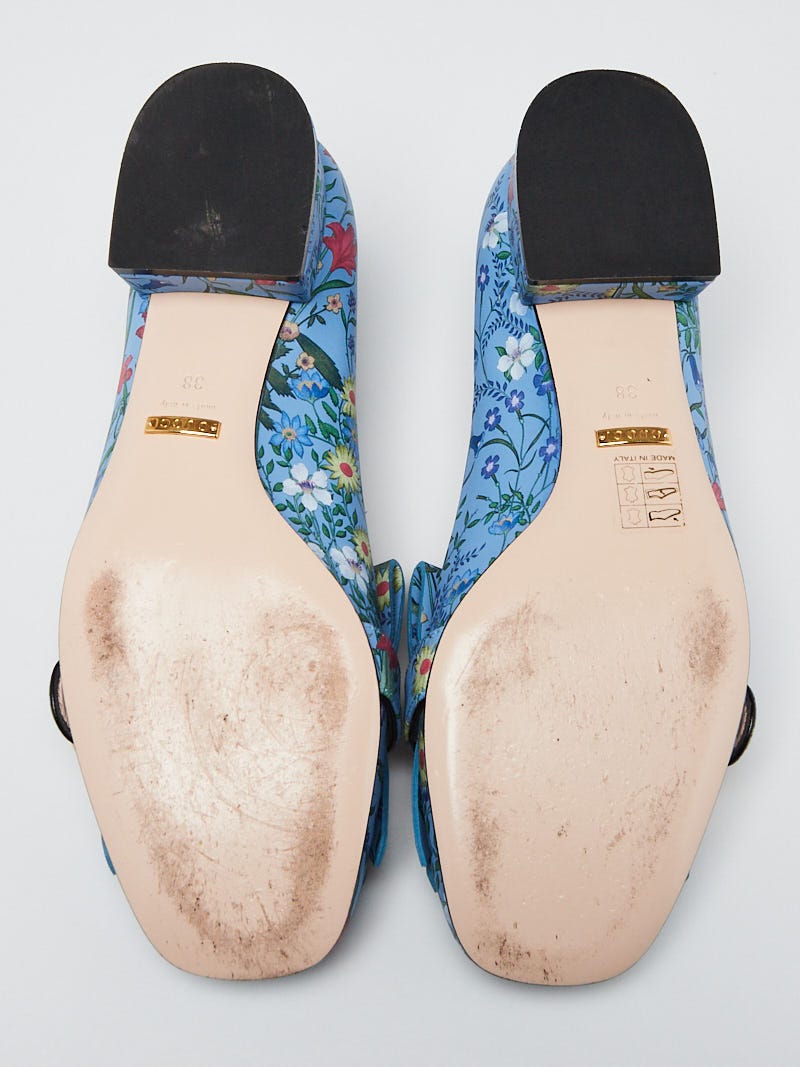 グッチ　パンプス　ネイビー Gucci Vintage Navy Blue Leather Peep Toe Pumps Size 8/38 | eBay
